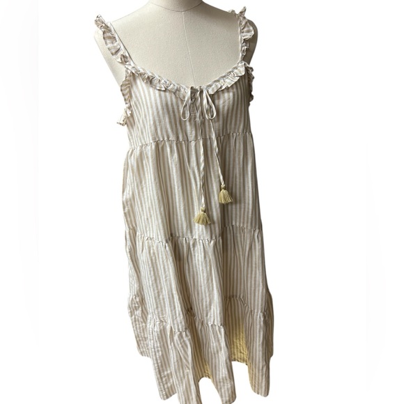 J Crew Original Beachwear dress linen blend size small adjustable straps newer - Picture 1 of 8